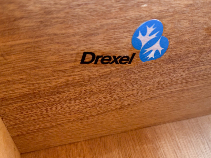 Handsome Drexel Faux Bamboo Credenza