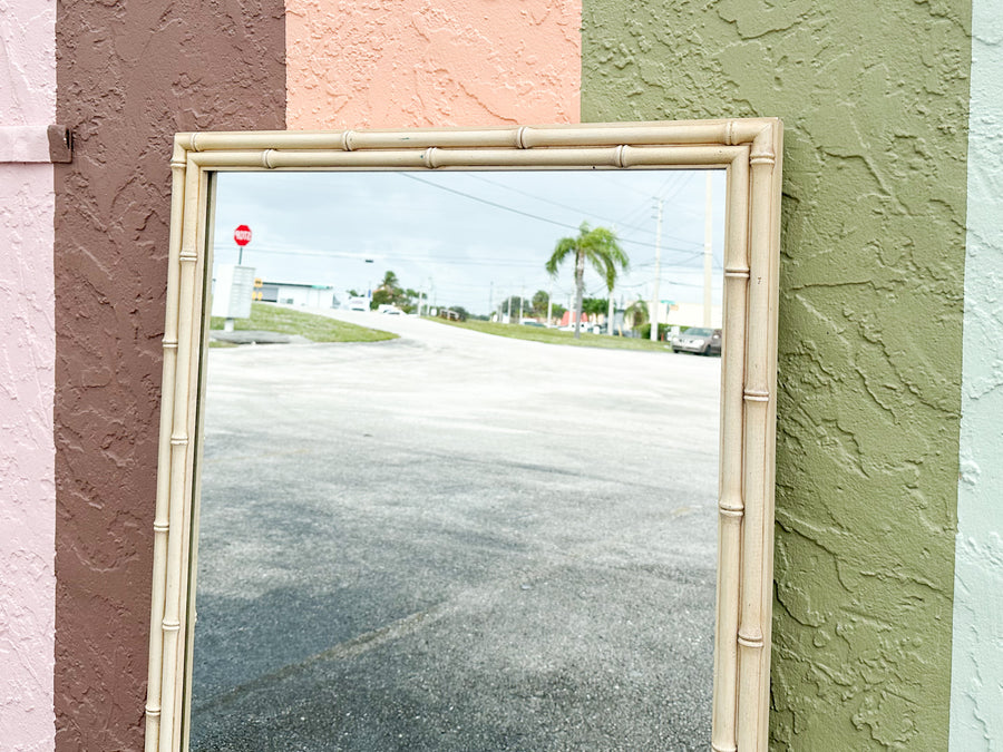 Simple and Chic Faux Bamboo Mirror