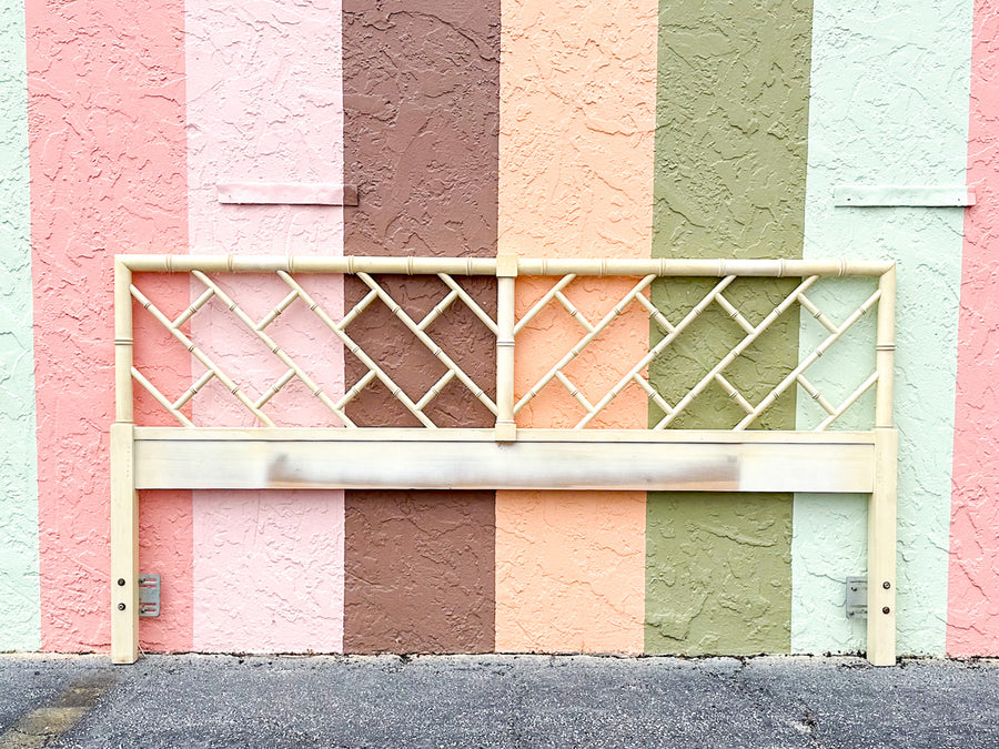 Chippendale Faux Bamboo King Headboard
