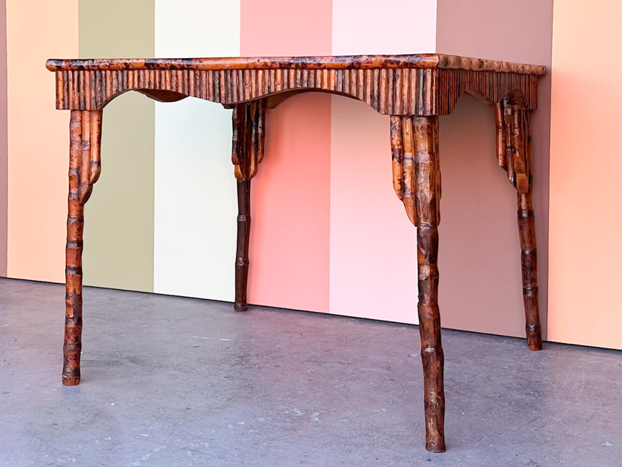 Hand Painted Bamboo Game Table