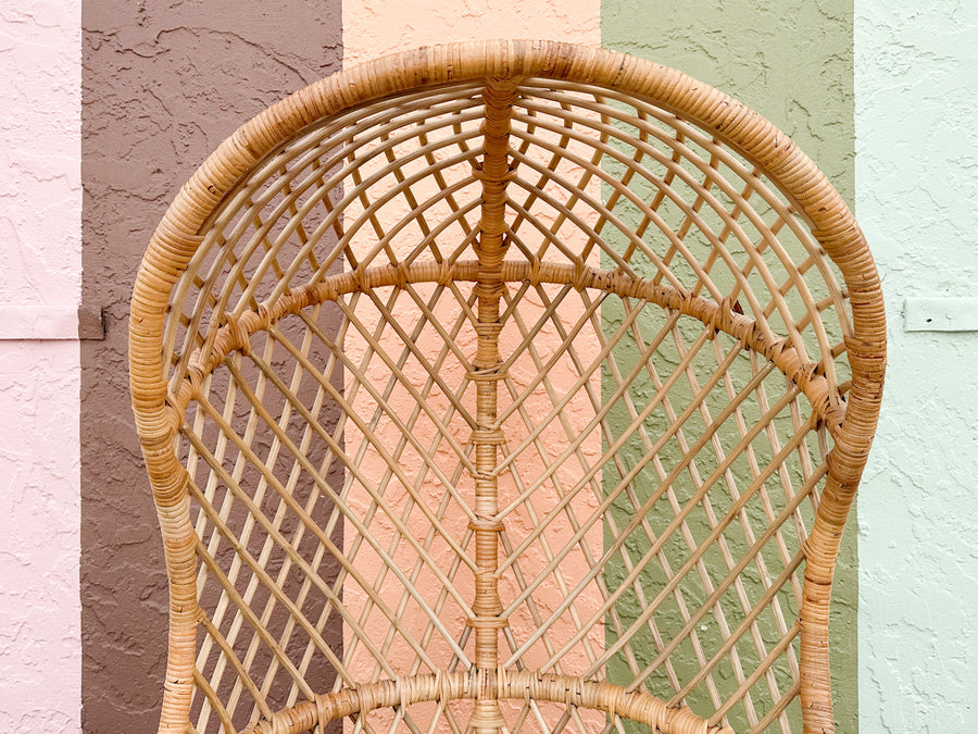 Island Style Hooded Rattan Chair