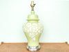 Green Ginger Jar Floral Lamp