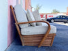 Old Florida Rattan Sofa