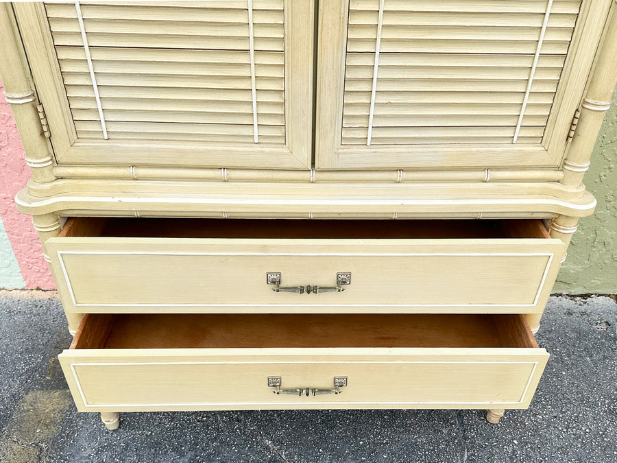 Henry Link Faux Bamboo Armoire