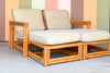 Ficks Reed Two Part Rattan Chaise
