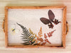 Bamboo Butterfly Coaster and Tray Set