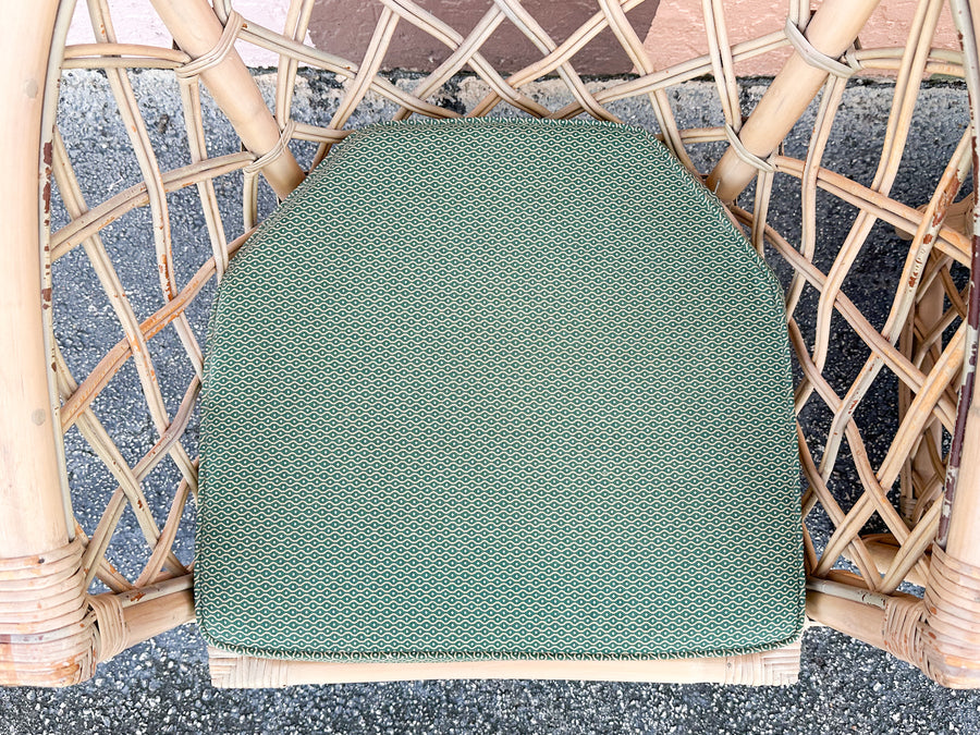 Pair of Ficks Reed Rattan Barrel Chairs