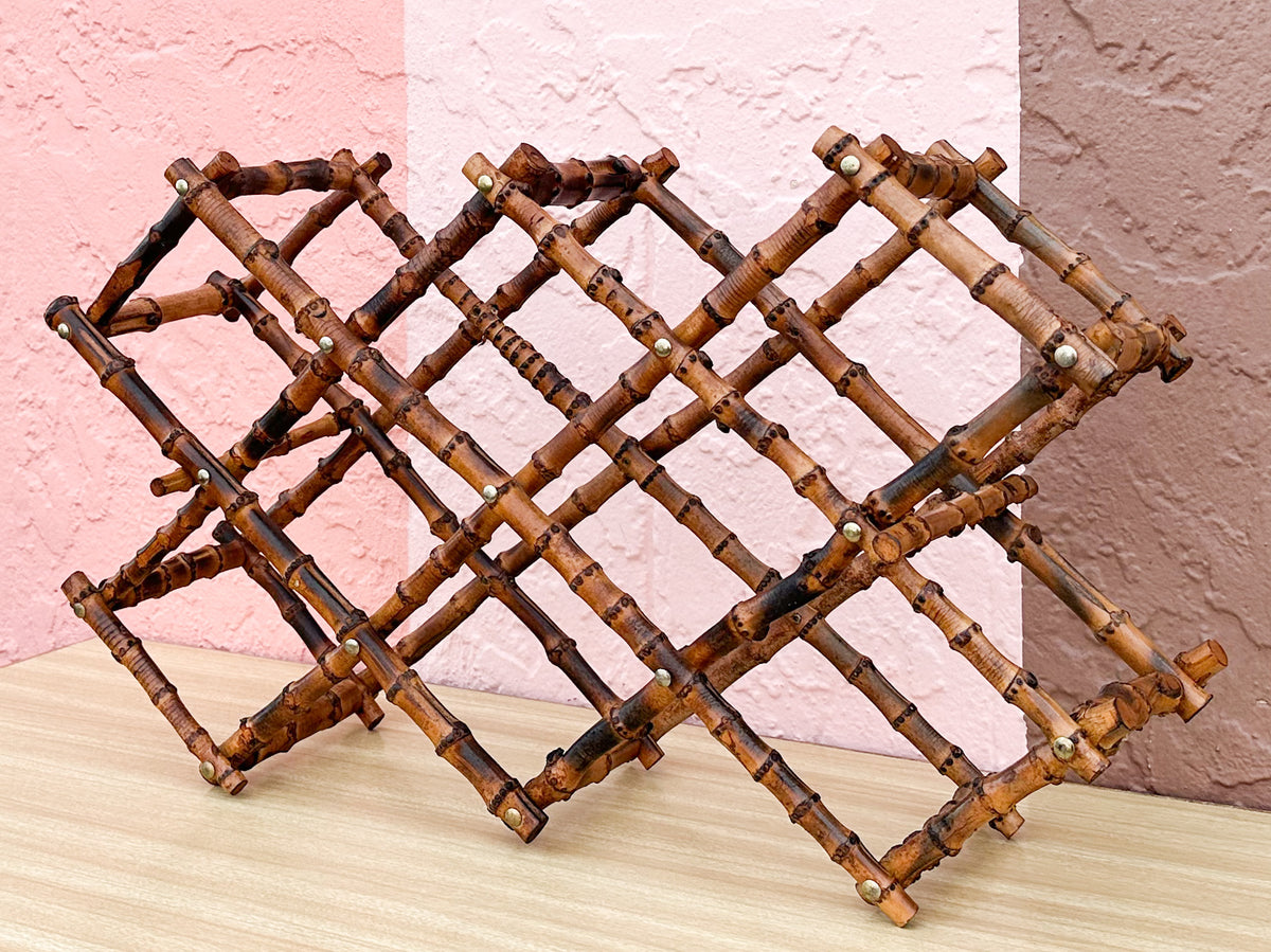 Expanding Bamboo Wine Rack