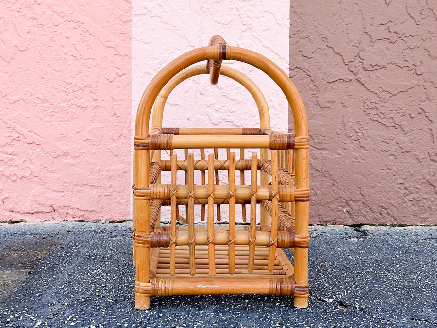 Rattan Magazine Rack