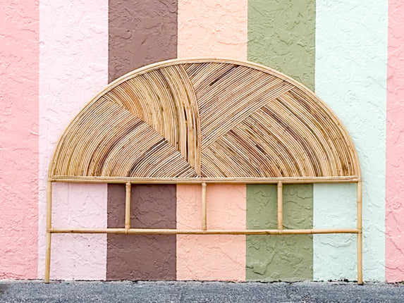 Pencil Reed Rattan King Headboard