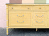 Thomasville Yellow Faux Bamboo Dresser
