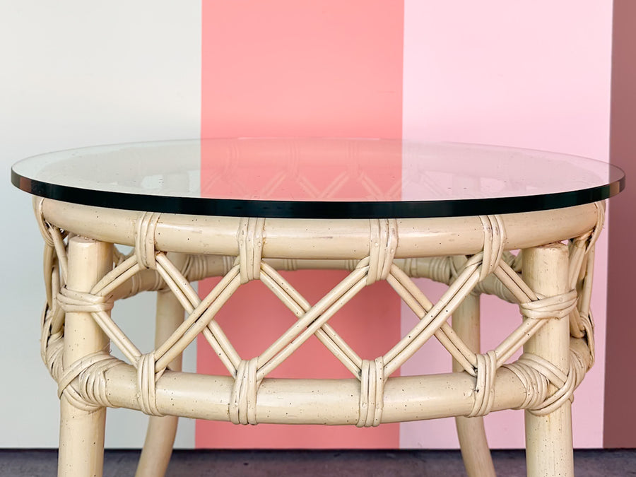 Ficks Reed Round Side Table