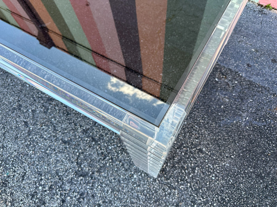 Fab Glam Lucite Stacked Dining Table