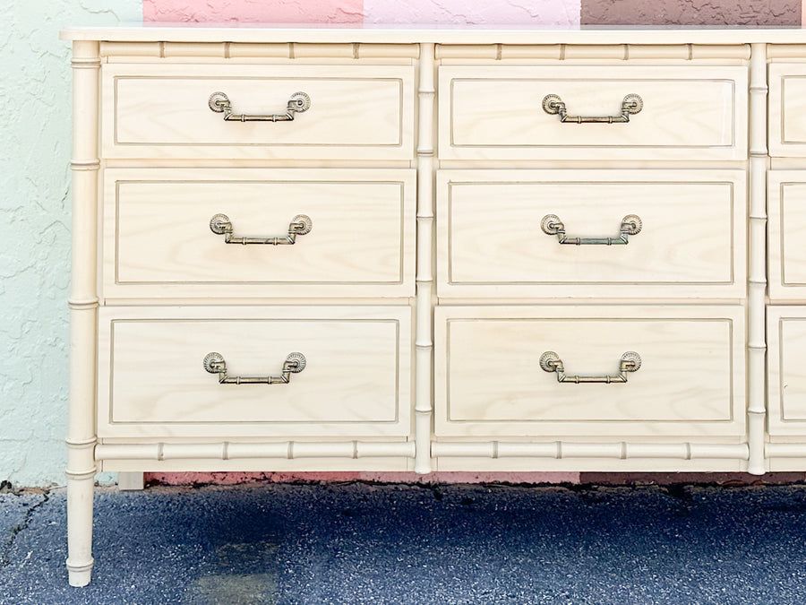Palm Beach Style Faux Bamboo Dresser