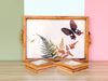 Bamboo Butterfly Coaster and Tray Set