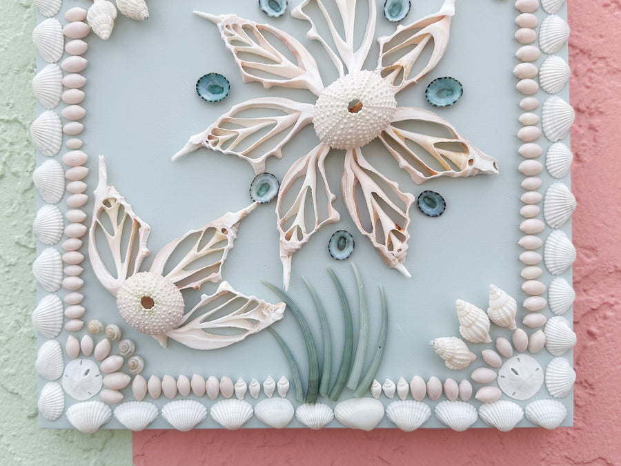 Coastal Blue Shell Panel