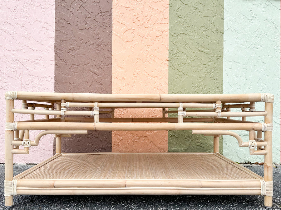Kips Bay Pagoda Rattan Coffee Table