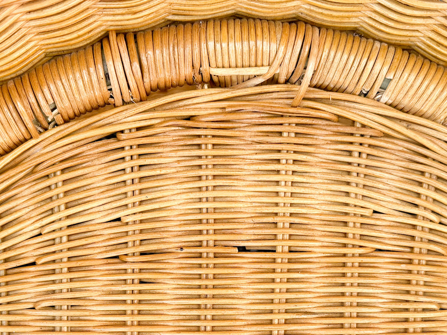 Pair of Cute Wicker Barrel Chairs