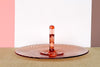 Pink Depression Glass Appetizer Dish