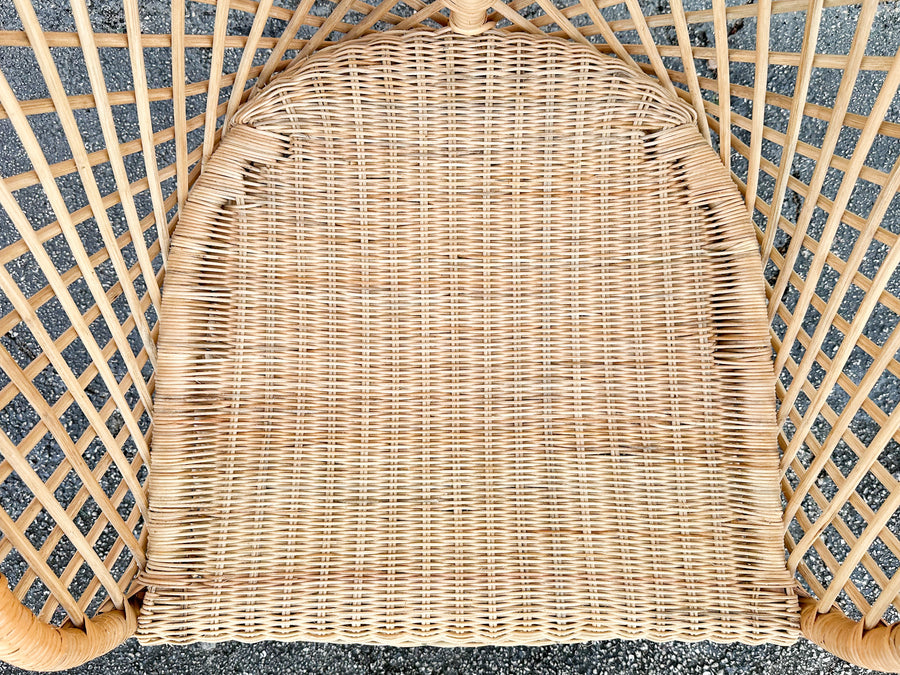 Island Style Hooded Rattan Chair