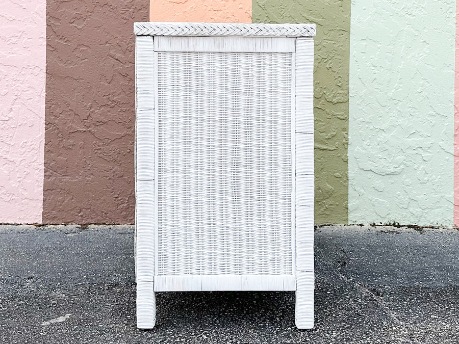 Oversized Wicker Nightstand
