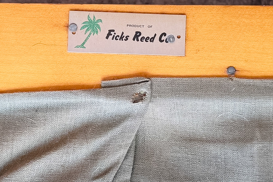 Ficks Reed Two Part Rattan Chaise