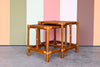 Pair of Rattan Nesting Tables