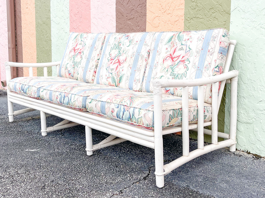 Fab Ficks Reed Rattan Sofa