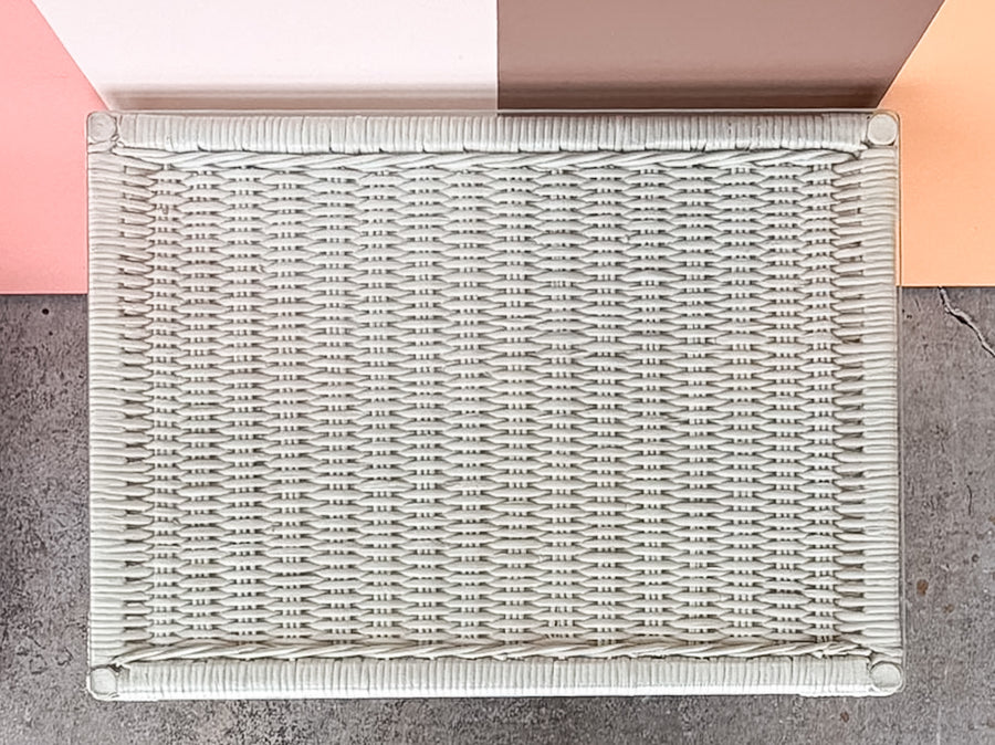 Pair of Wicker Chic Side Tables