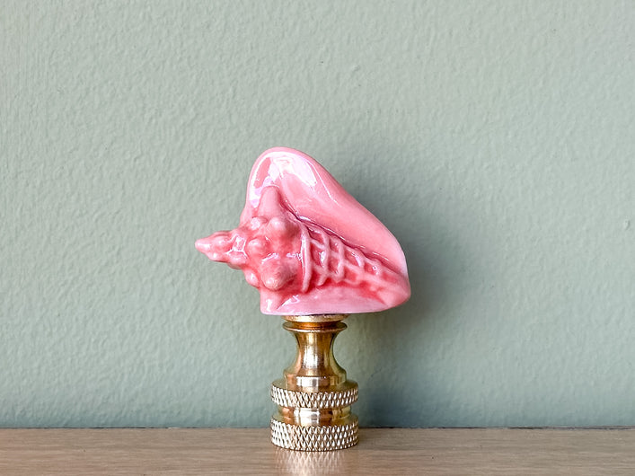 Wade Whimsies Oceana Finial — Pink Conch Shell