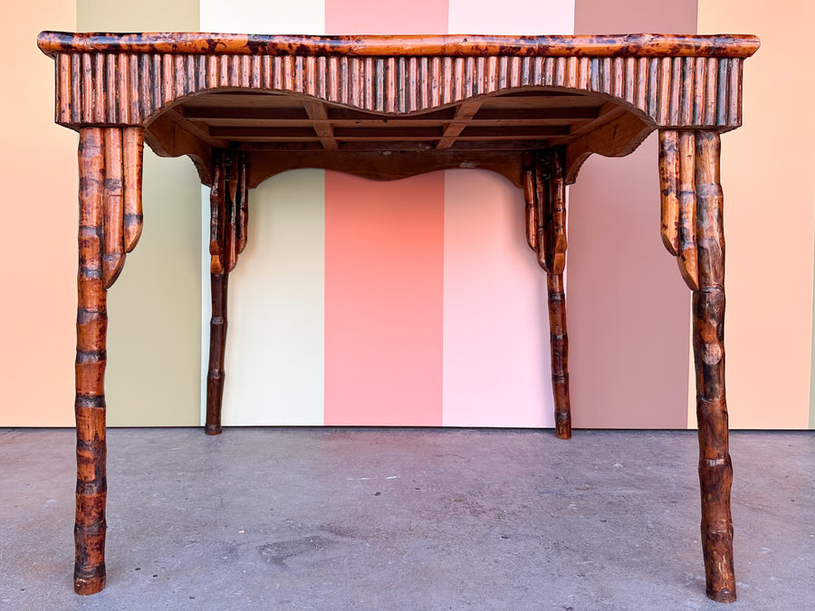 Hand Painted Bamboo Game Table