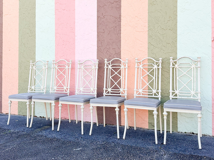 Palm Beach Faux Bamboo Outdoor Dining Set
