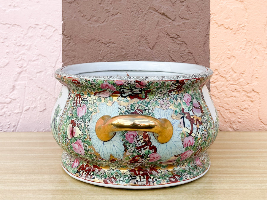 Colorful Chinoiserie Cachepot