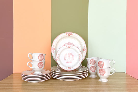 Pink Chic Coquille Sangostone Dish Set