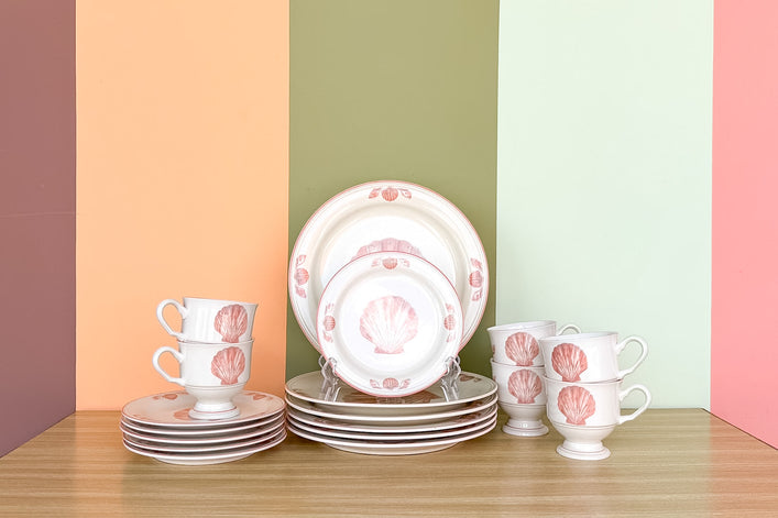 Pink Chic Coquille Sangostone Dish Set
