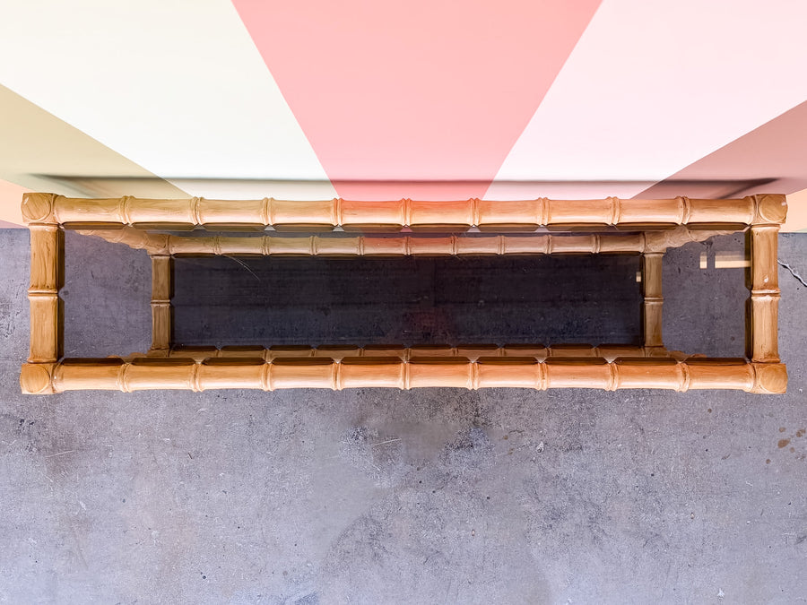 Faux Bamboo Console