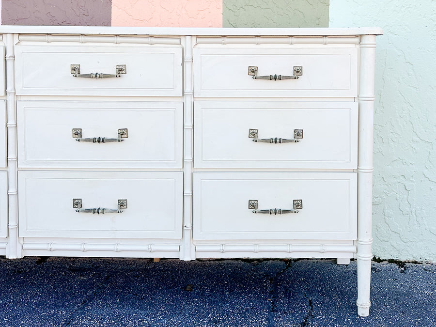Palm Beach Style Faux Bamboo Dresser