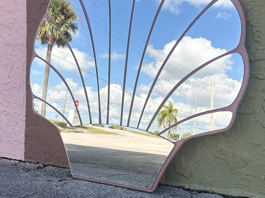 Pink Clam Shell Mirror