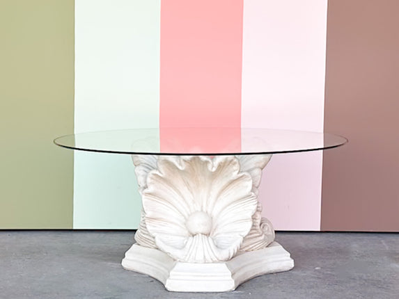 Shell Chic Plaster Coffee Table