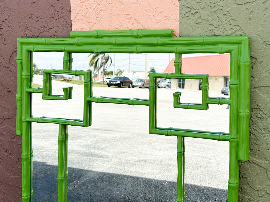 Gorg Green Greek Key Mirror
