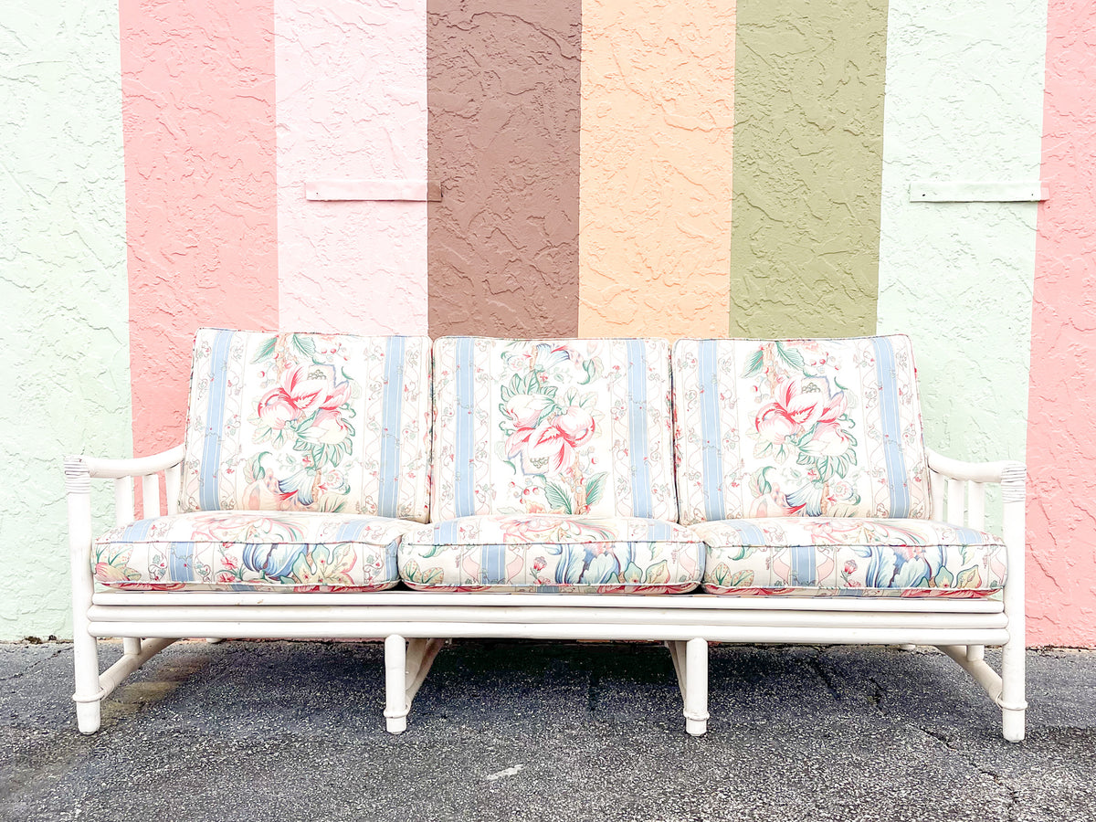 Fab Ficks Reed Rattan Sofa