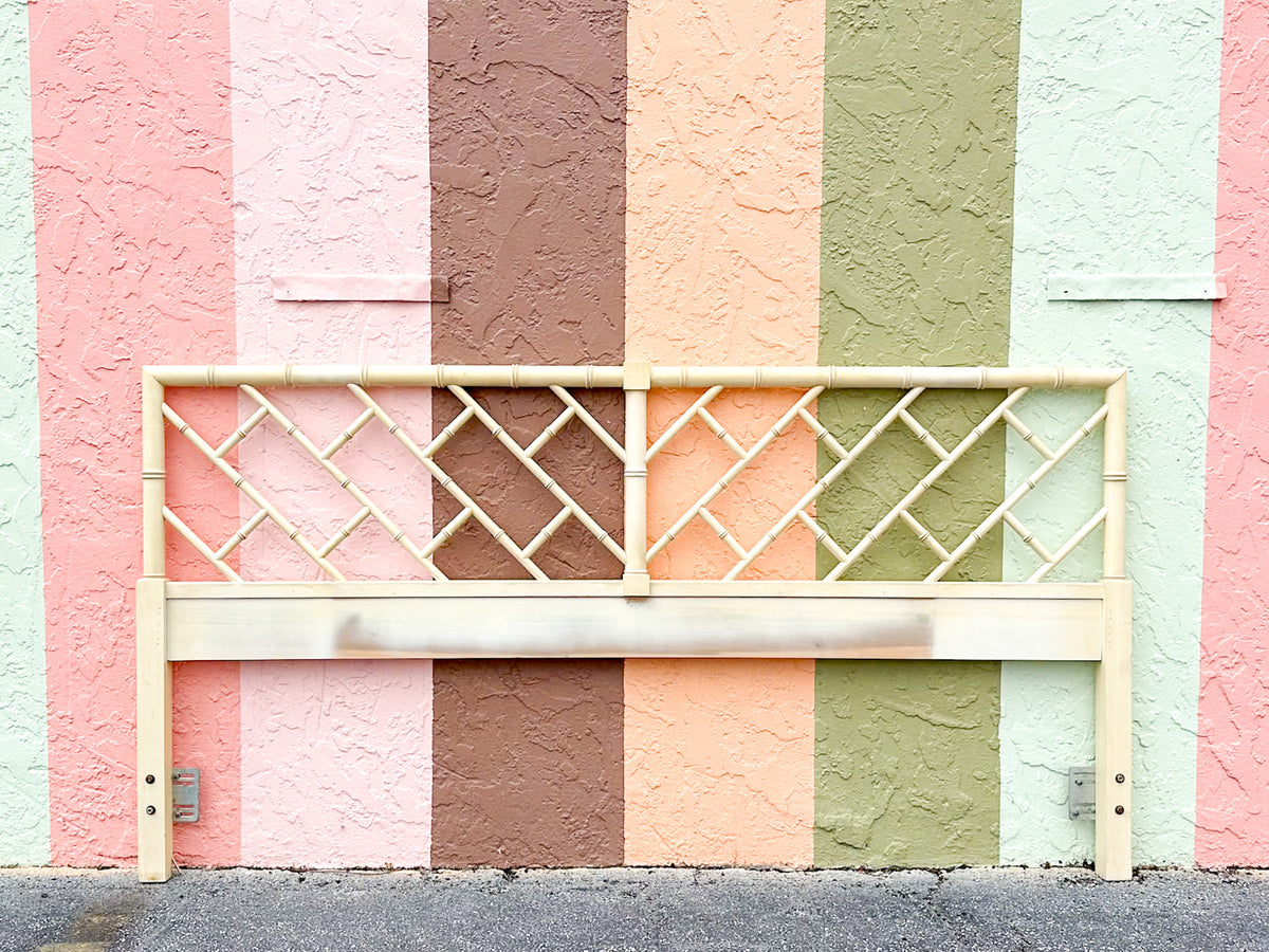 Chippendale Faux Bamboo King Headboard