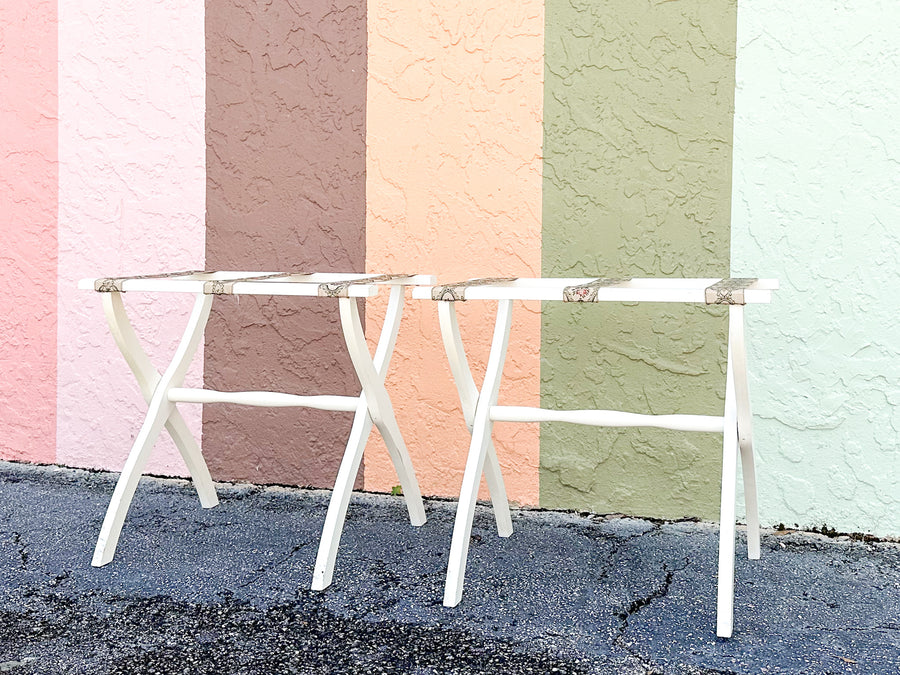 Pair of Ribbon Luggage Racks