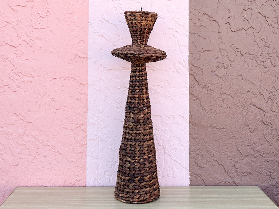 Trio of Seagrass Candlesticks