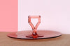 Pink Depression Glass Appetizer Dish