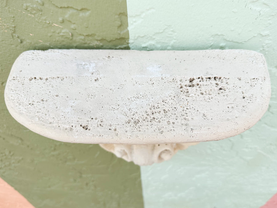 Pair of Plaster Shell Wall Shelves