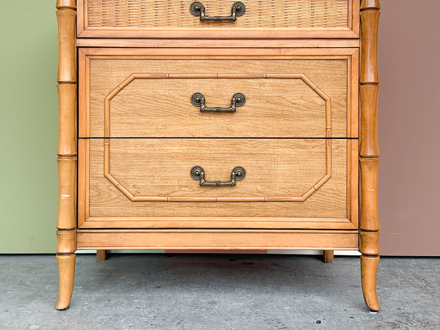 Oversized Faux Bamboo NIghtstand
