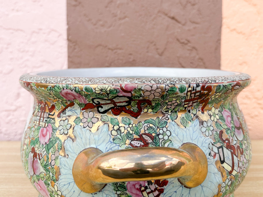 Colorful Chinoiserie Cachepot