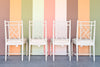Set of Four Faux Bamboo Dining Chairs