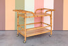 Old Florida Rattan Bar Cart